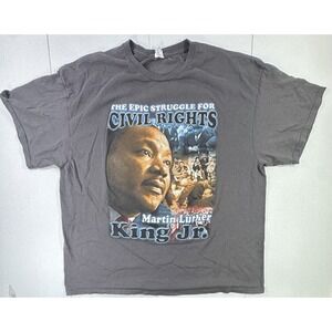 Vintage Style MLK Civil Rights Graphic T-Shirt Martin Luther‎ King Jr 3XL Black
